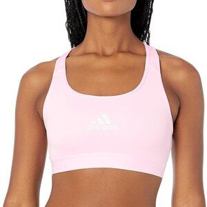 Adidas Clear Pink Sports Medium Support Racerback Bra Plus Size 1X